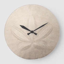 Sand Dollar Round Clock Große Wanduhr