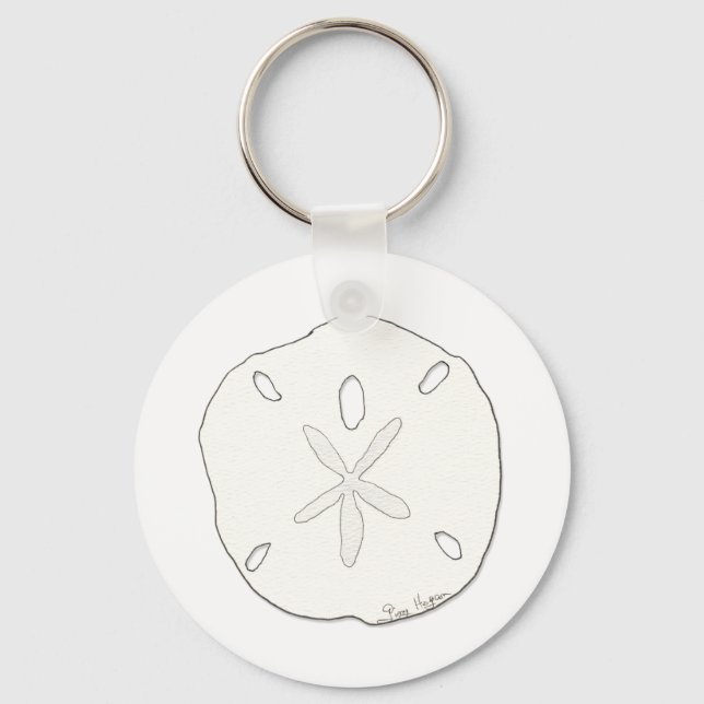 Sand-Dollar-Schlüsselanhänger Schlüsselanhänger (Vorderseite)