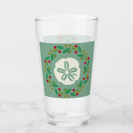 Sand Dollar Seashell Weihnachtskranz Glas