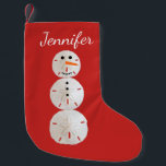 Sand Dollar Snowman Kleiner Weihnachtsstrumpf<br><div class="desc">Sand Dollar Snowman</div>