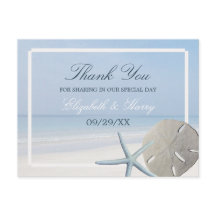 Sand Dollar und Starfish Beach Hochzeit Vielen Dan