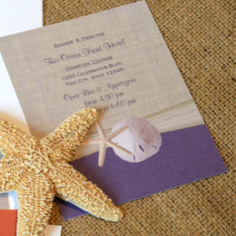 Sand Dollar und Starfish Empfang Einladung