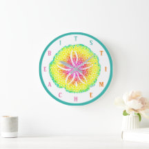 Sand-Dollar-Wall-Uhr