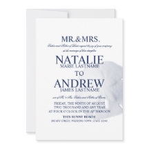 Sand Dollar Wedding Navy Blue