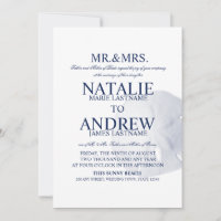 Sand Dollar Wedding Navy Blue
