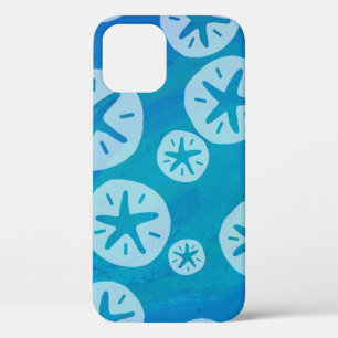 Sand Dollar Weiß und Blau Muster Case-Mate iPhone Hülle
