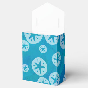 Sand Dollar Weiß und Blau Muster Geschenkschachtel