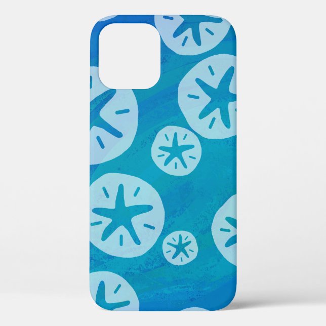 Sand Dollar White and Blue Muster Case-Mate iPhon Case-Mate iPhone Hülle (Rückseite)