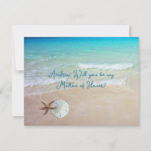 Sand Dollar wirst du meine Bridesmaid-Karte sein Einladung