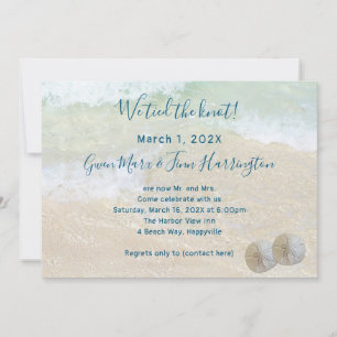 Sand Dollars Private Ceremony Heiratseinladung Einladung