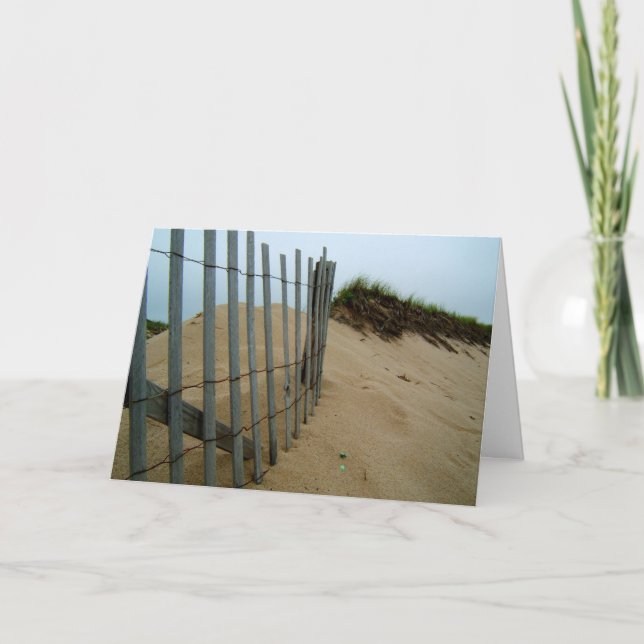 Sand Dune Beach Fence Karte (Vorderseite)