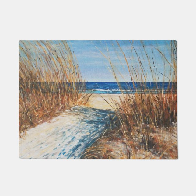 Sand Dunes Art Beach House Dekoration Fußmatte (Vorderseite)