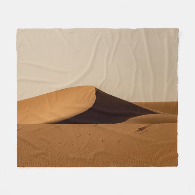 Sand Dunes Wüste Landschaft Fleecedecke (Vorderseite (Horizontal))