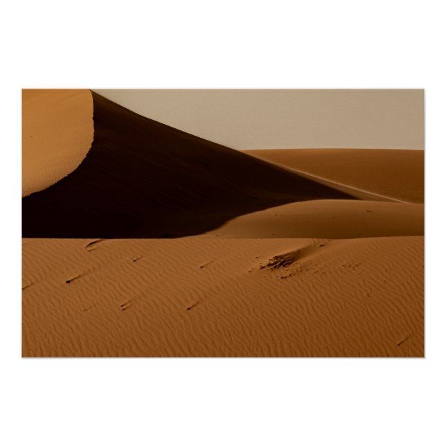 Sand Dunes Wüste Landschaft Poster (Vorderseite)