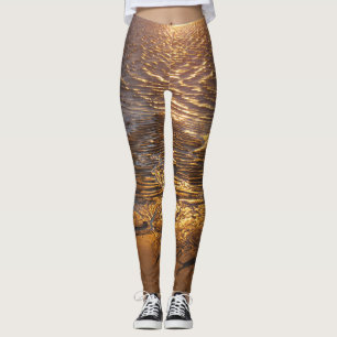 Sand Flats Sunset Reflection Leggings