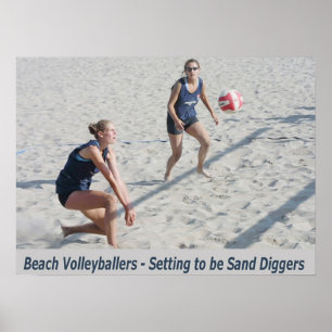 Sand-Gräber Poster