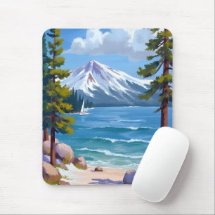 Sand Harbor Beach Lake Tahoe Malerei Mousepad