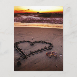 Sand Heart Postkarte