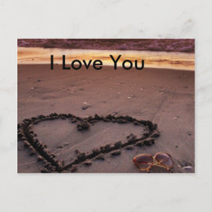 Sand Heart Postkarte
