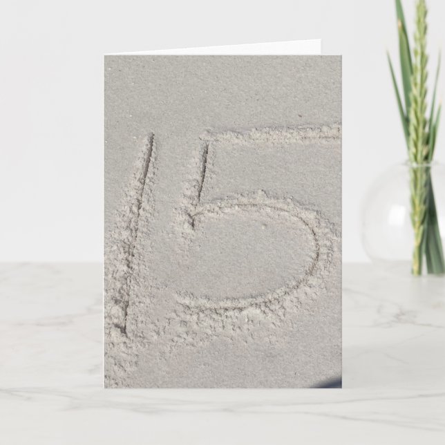 Sand Holiday Card Feiertagskarte (Vorderseite)