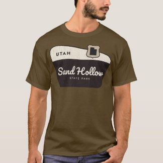 Sand Hollow Staat Park Utah Begrüßungszeichen T-Shirt