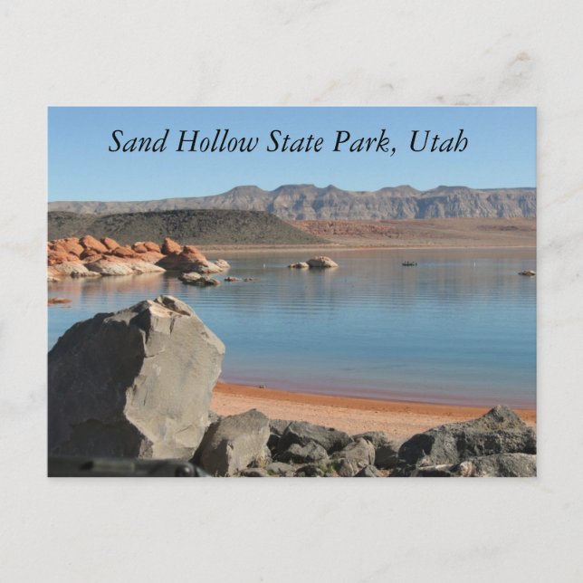 Sand Hollow Staat Park, Utah Postkarte (Vorderseite)