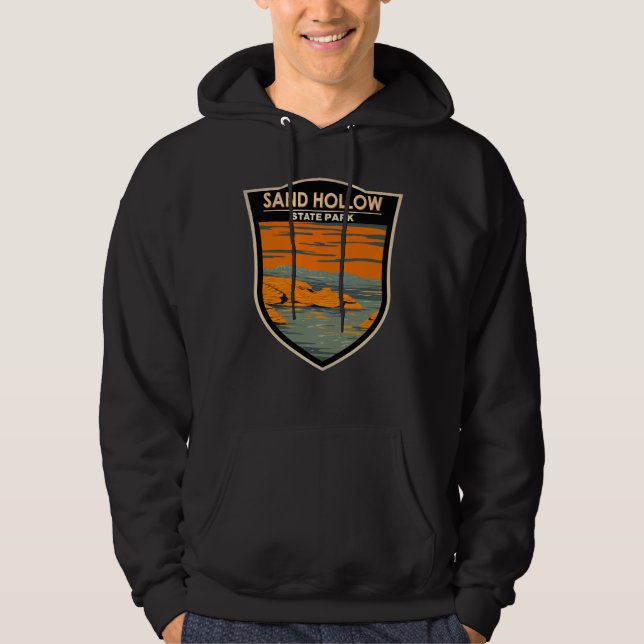 Sand Hollow Staat Park Utah Vintag Hoodie (Vorderseite)