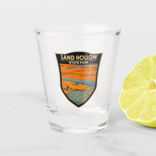 Sand Hollow Staat Park Utah Vintag Schnapsglas