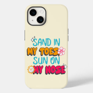 Sand in meinen Zehen, Sonne auf meiner Nase Case-Mate iPhone 14 Hülle
