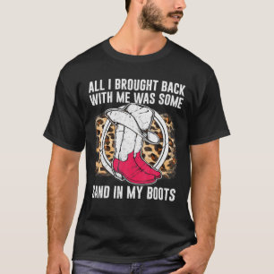 Sand in My Boots - Südlicher Western Leopard Cowbo T-Shirt