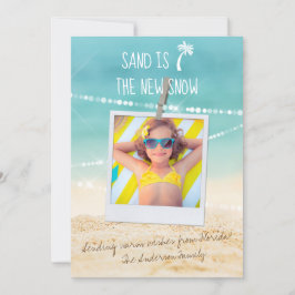 Sand ist die neue tropische Weihnachtsfotokarte