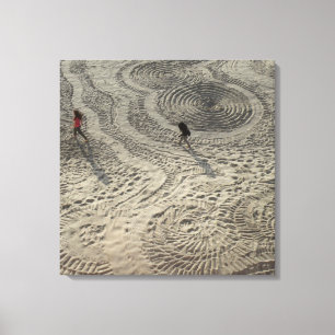 Sand-Kreis-Leinwand #3 Leinwanddruck