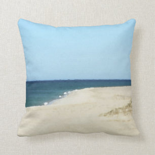 Sand, Meer und Himmel auf Cape Cod Kissen