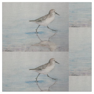 Sand-Pfeifer-Vogel-Kunst-Gewebe Stoff