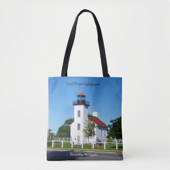 Sand Point Lighthouse auf der ganzen Tasche (Vorderseite)