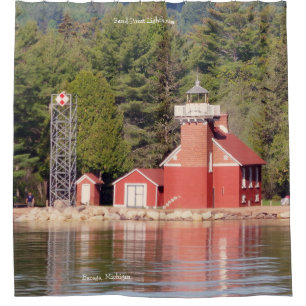 Sand Point Lighthouse Baraga Duschvorhang