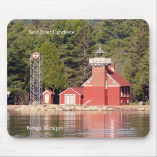 Sand Point Lighthouse Baraga mousepad