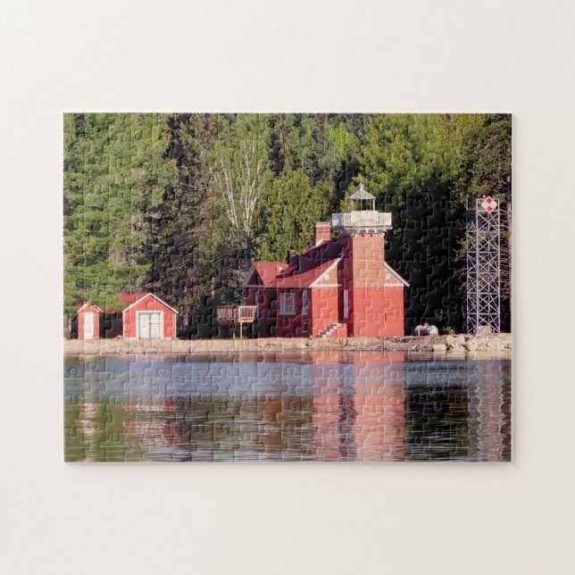 Sand Point Lighthouse Baraga Puzzle (Horizontal)