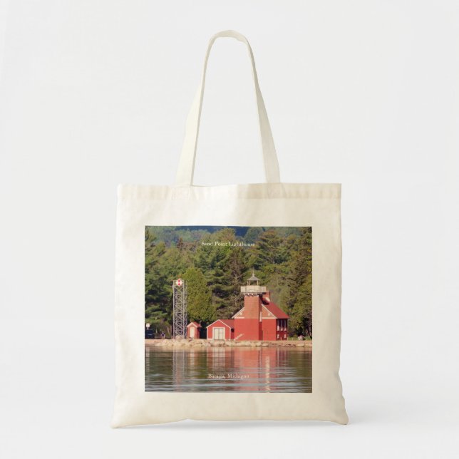 Sand Point Lighthouse Baraga Tosack Tragetasche (Vorne)