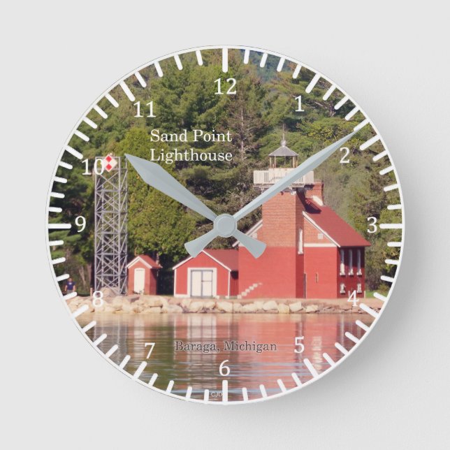 Sand Point Lighthouse Baraga Uhr (Vorderseite)