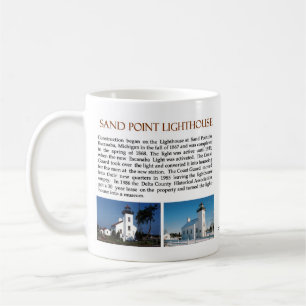 Sand Point Lighthouse Escanaba Tasse