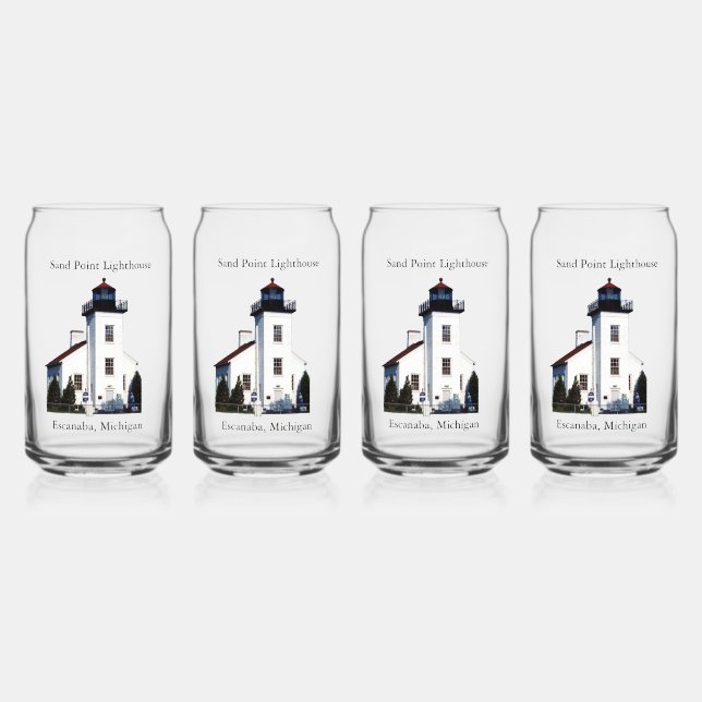 Sand Point Lighthouse Glas (Vorderseite)