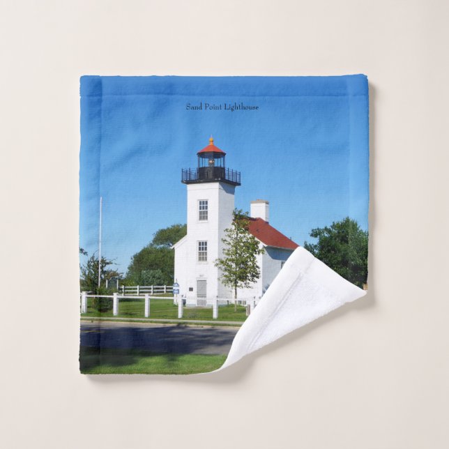 Sand Point Lighthouse Handtuchhandtuch Set (Waschlappen)