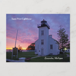 Sand Point Lighthouse Postkarte