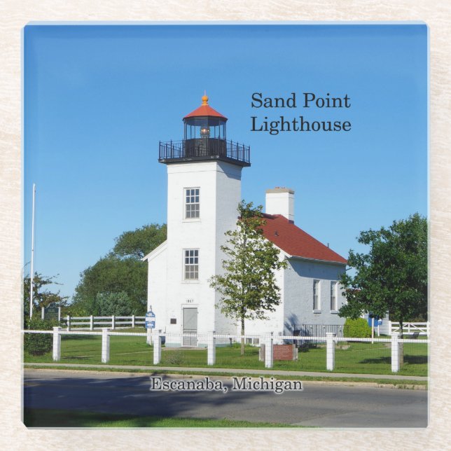 Sand Point Lighthouse Untersetzer (Vorderseite)