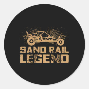 Sand Rail Legend für ein Sand Rail Racing Runder Aufkleber