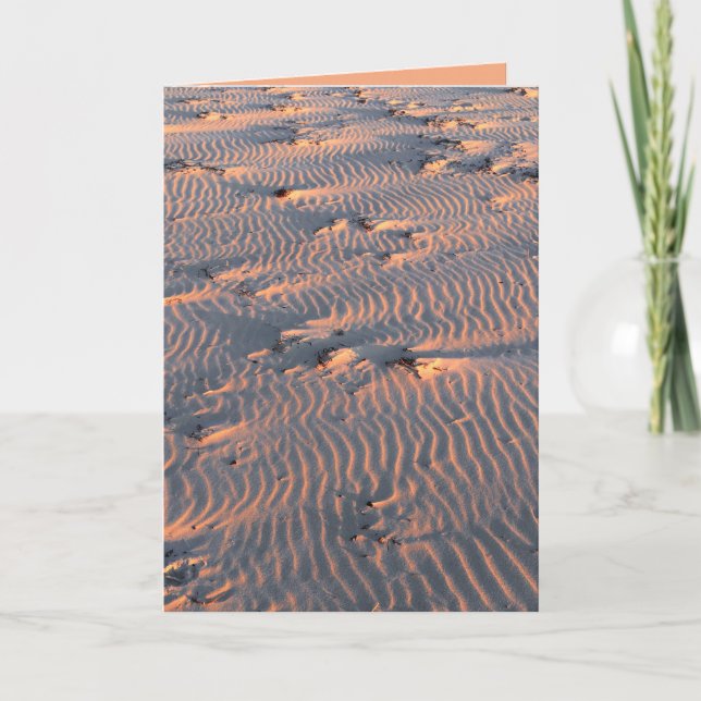 sand ripples feiertagskarte (Vorderseite)