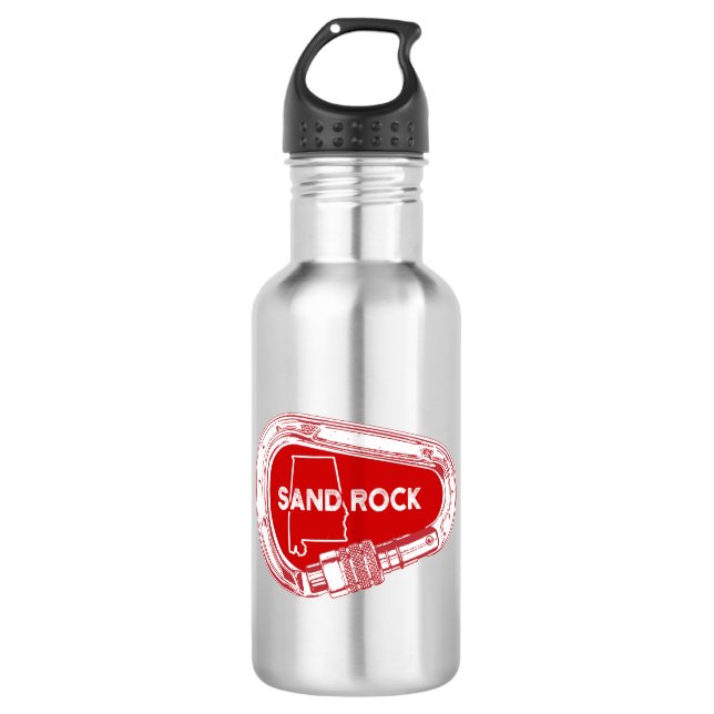 Sand Rock Alabama Rock Climbing Carabiner Edelstahlflasche (Vorderseite)