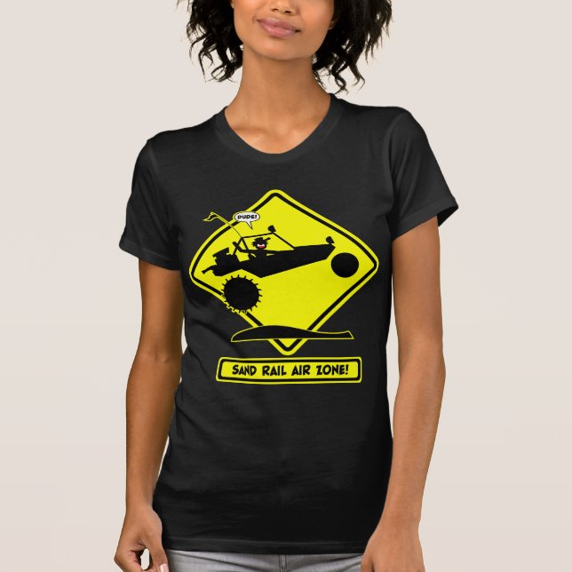 SAND-SCHIENEN-LUFT Verkehrsschilder T-Shirt (Vorderseite)