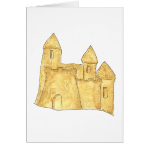 Sand-Schloss-Karten